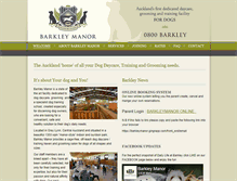 Tablet Screenshot of barkleymanor.co.nz